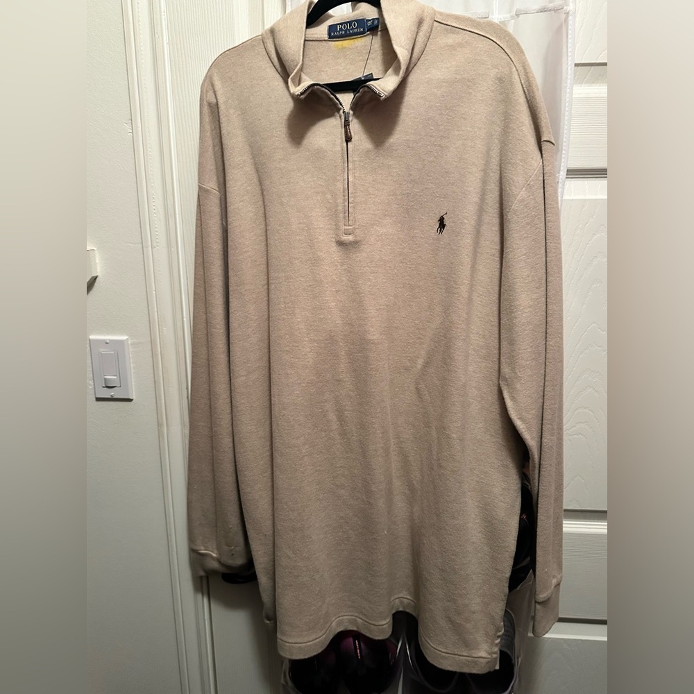 Polo Ralph Lauren Mens 1/4 zip L/S Sweater Pull Over